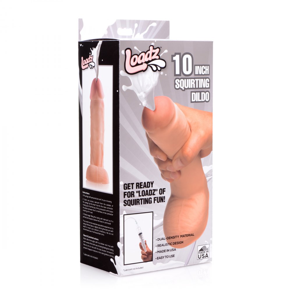 10 Inch Realistic Dual Density Squirting Dildo