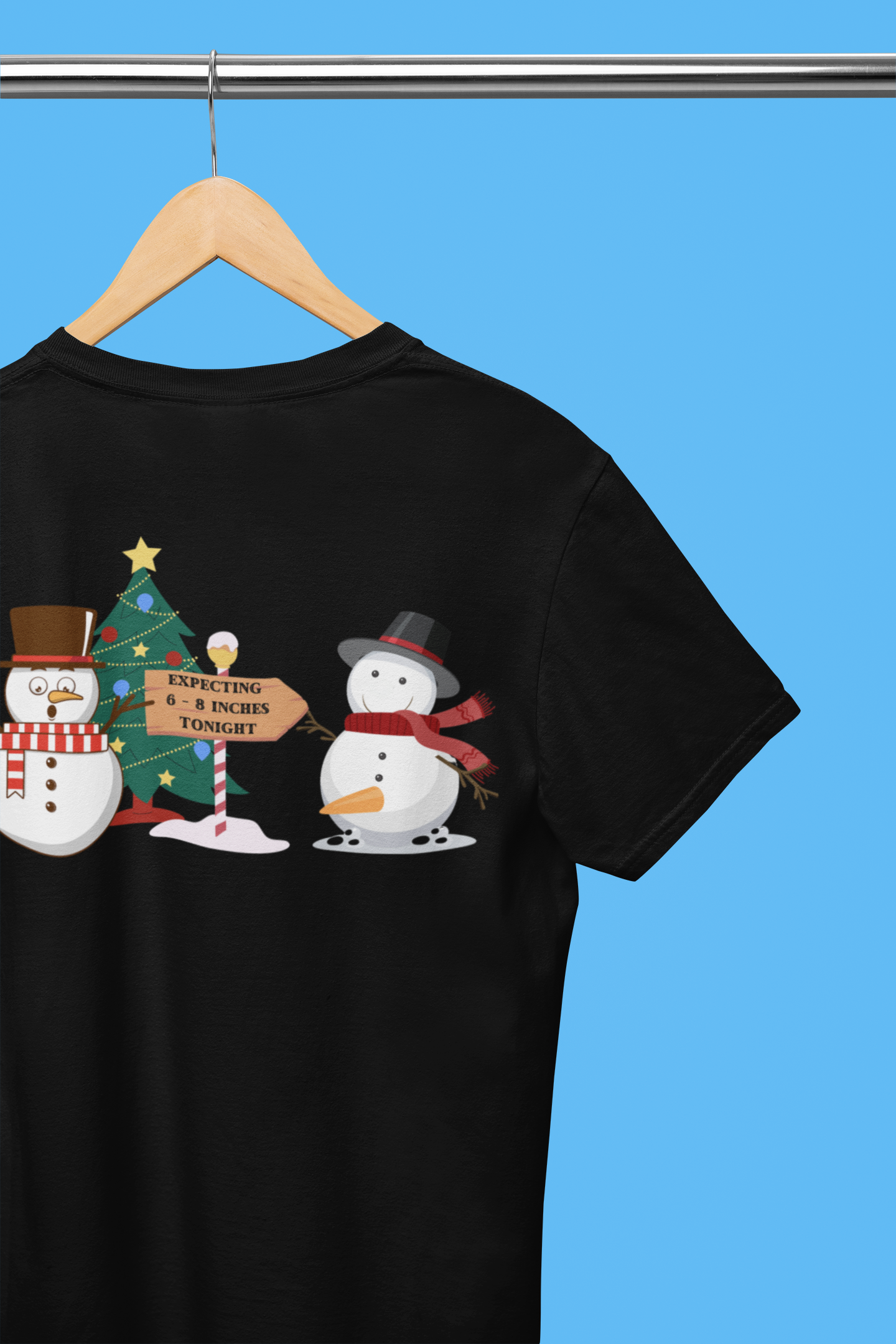 Expecting 6-8 Inches Snowman Shirt