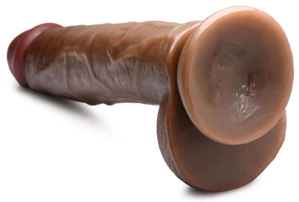 JOCK 9 Inch Dong with Balls Brown