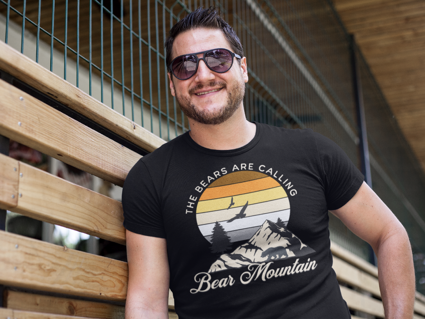 Bear Mountain T Shirt. Gay Bear Shirt. Gay Bear Flag Tee. Gay Bear Pride T-Shirt with Bear Flag. Gay Bear Pride. Gay Bear Event Shirt.