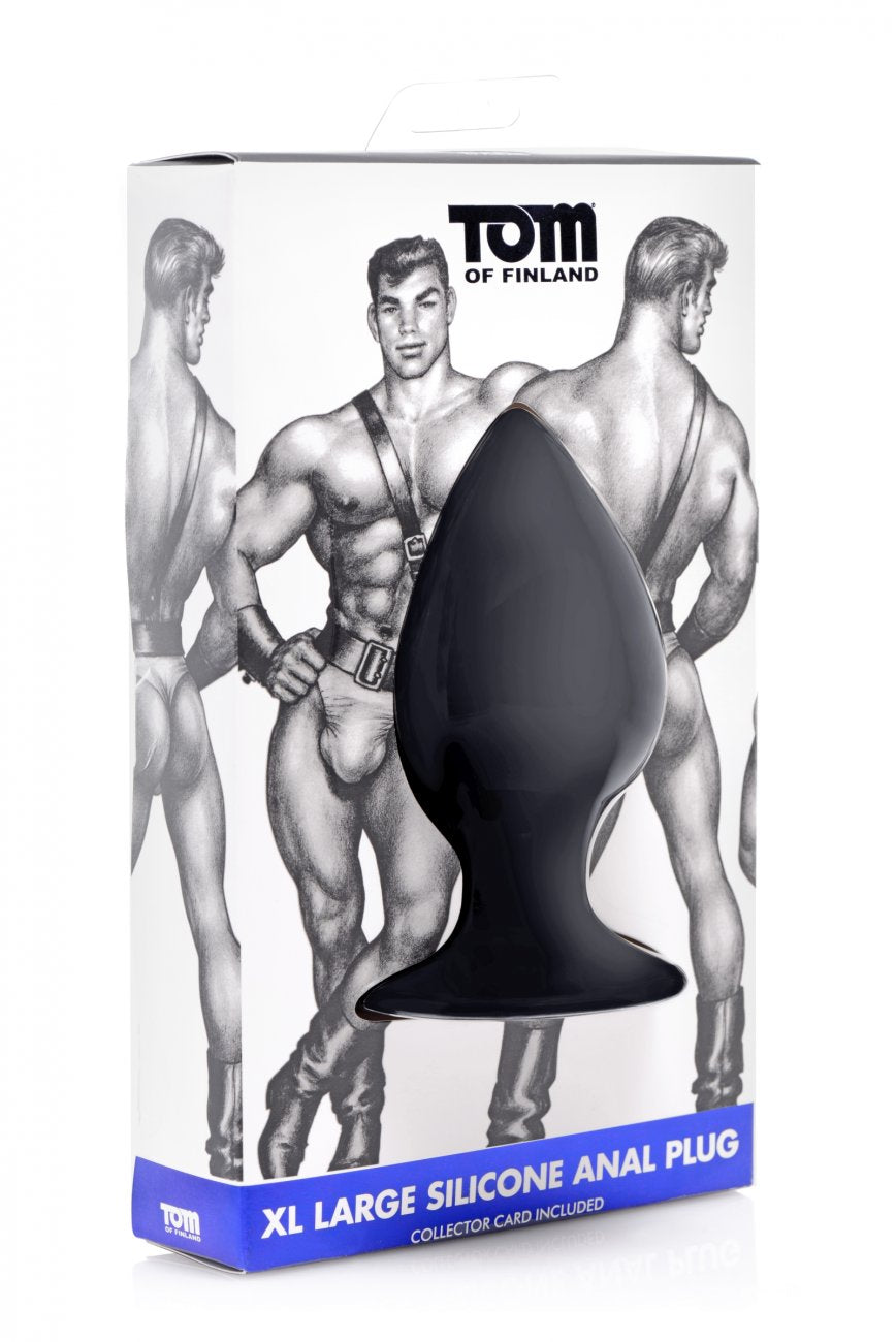 Tom of Finland XL Silicone Anal Plug, Collectors Pic & Dog Tag Included!