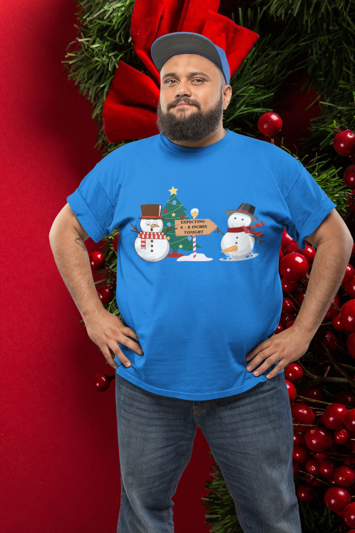 Expecting 6-8 Inches Snowman Shirt